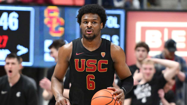 USC Trojans guard Bronny James.